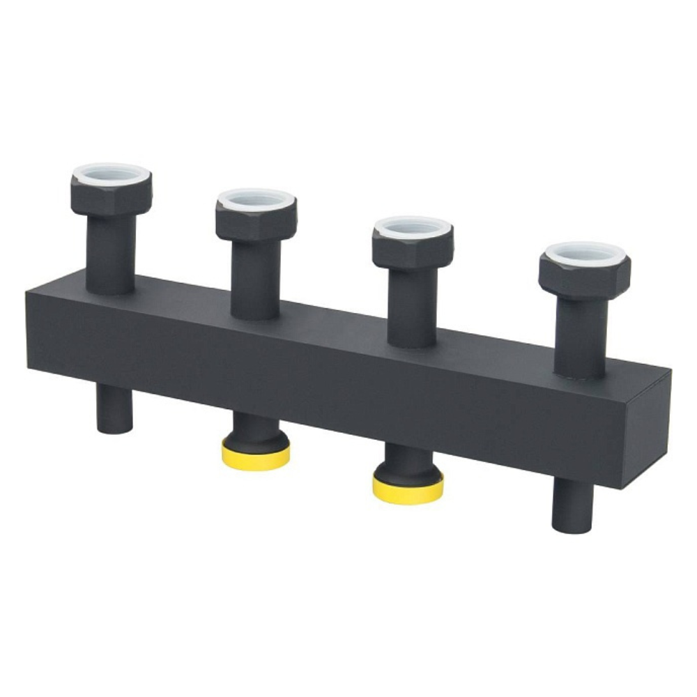 Распределительный коллектор на 2 контура DN25 в теплоизоляции / Stout фото на multiBOX