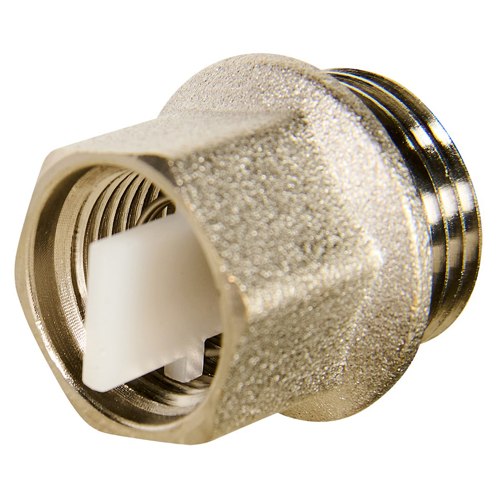 Отсекающий клапан обратный 3/8"x1/2", никелированный / Rommer фото на multiBOX