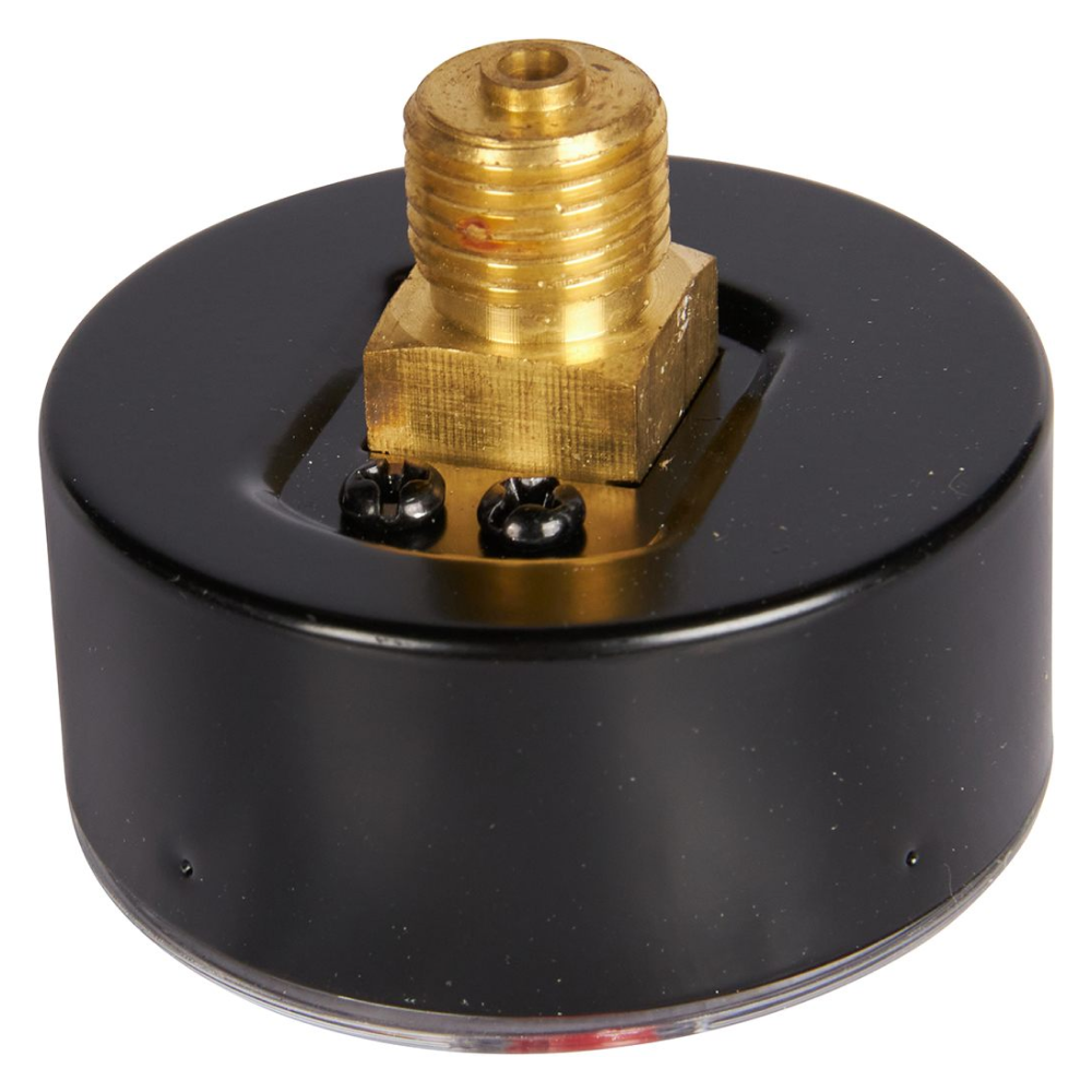 Манометр аксиальный DN 50 мм 1/4" BSP, 0...4 бар, кл. 2.5 с указателем предела / Rommer фото на multiBOX