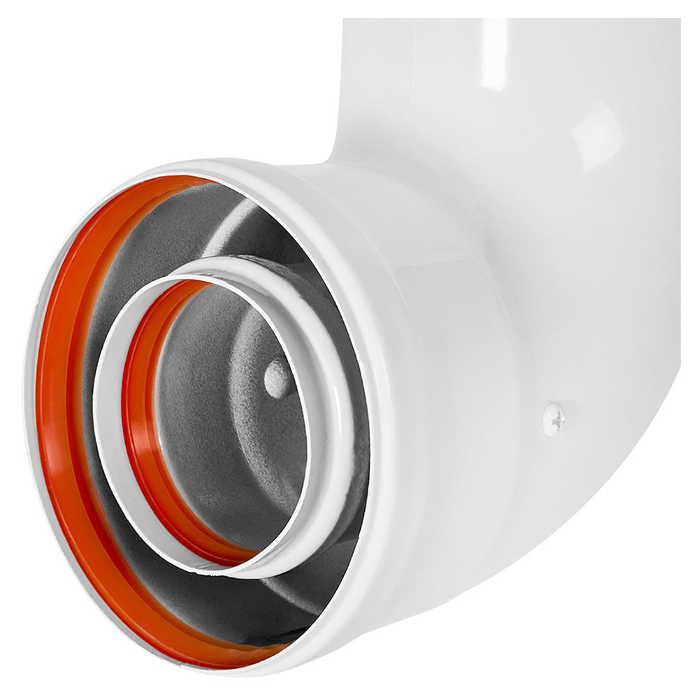 Отвод угол 90 гр. D60/100 п-м, традиционный / Stout фото на multiBOX