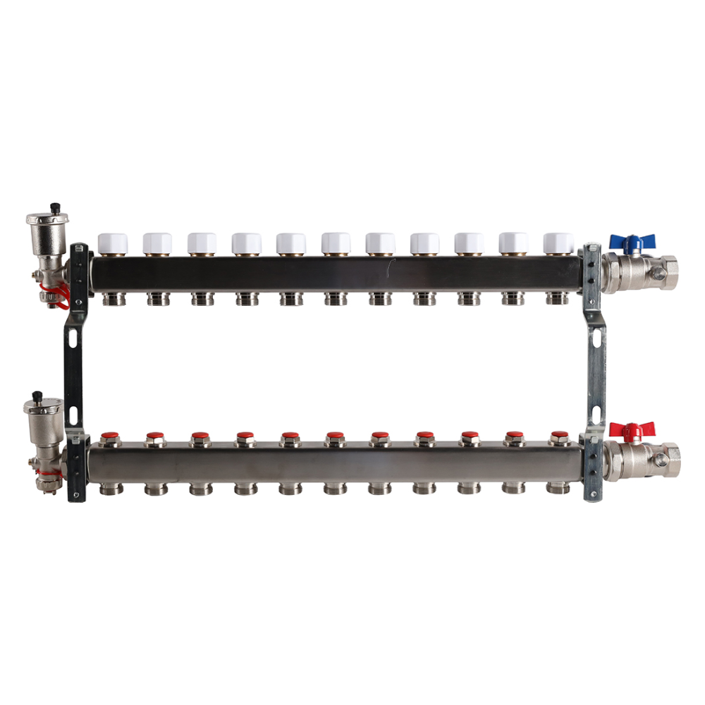 Коллектор из нерж. стали 11 выходов в сборе без расходомеров / Rommer фото на multiBOX