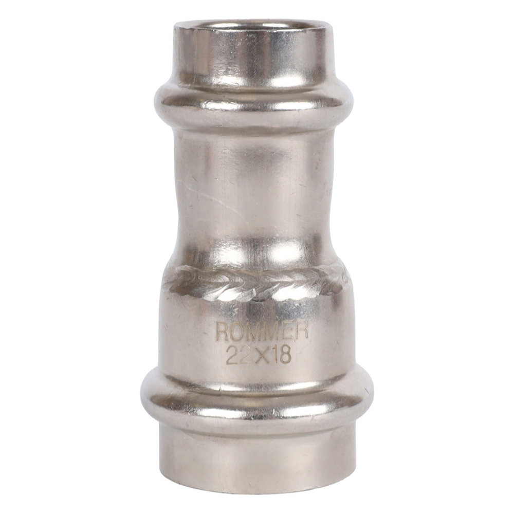 Муфта переходная ВПр 22х18 из нерж. стали прессовой / Rommer фото на multiBOX