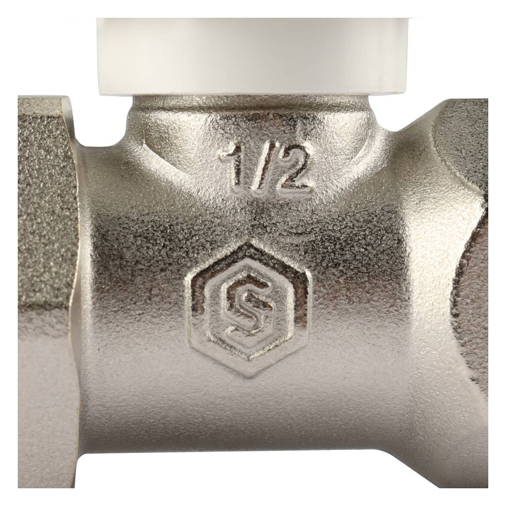 Терморегулирующий ручной клапан 1/2" для радиатора, прямой / Stout фото на multiBOX