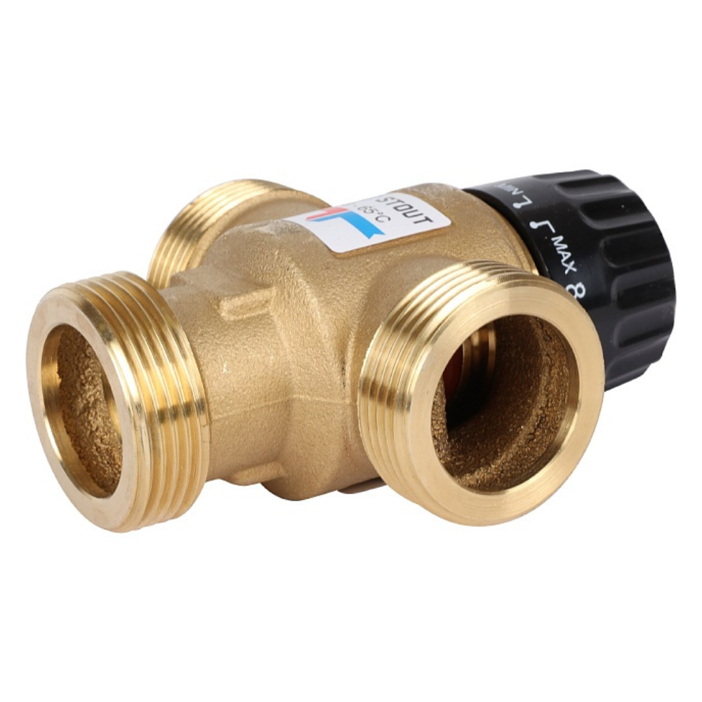 Термостатический смесительный клапан 1 1/4" НР, 30-65°С, KVs 3.5 / Stout фото на multiBOX