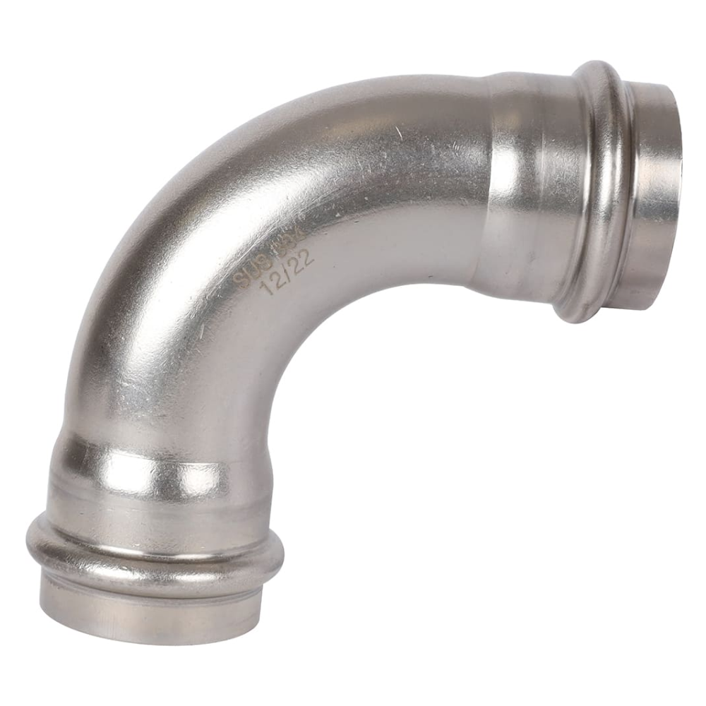 Угольник 90° ВПр-ВПр 22 из нерж. стали прессовой / Rommer фото на multiBOX