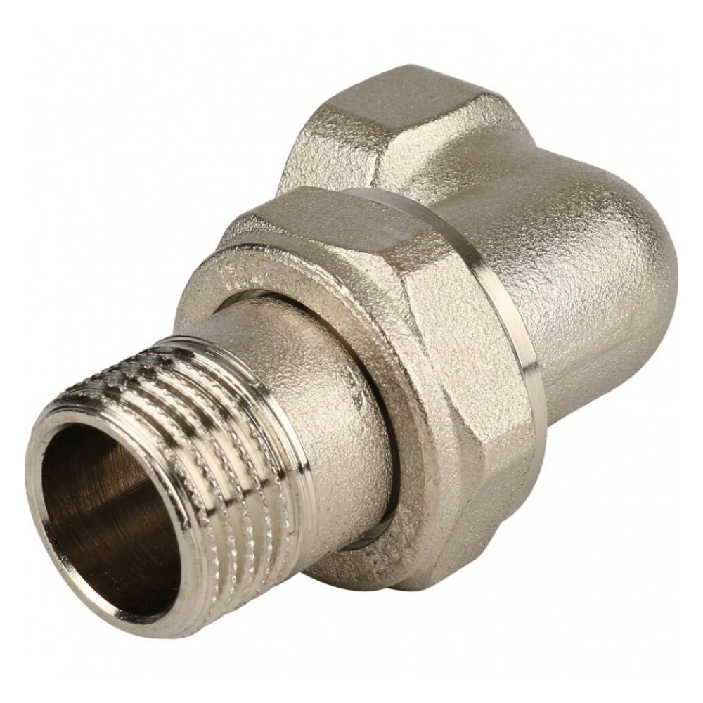 Соединитель угловой (американка) 162, 1/2" ВР-НР с уплотнительным кольцом, никелированный / Itap фото на multiBOX