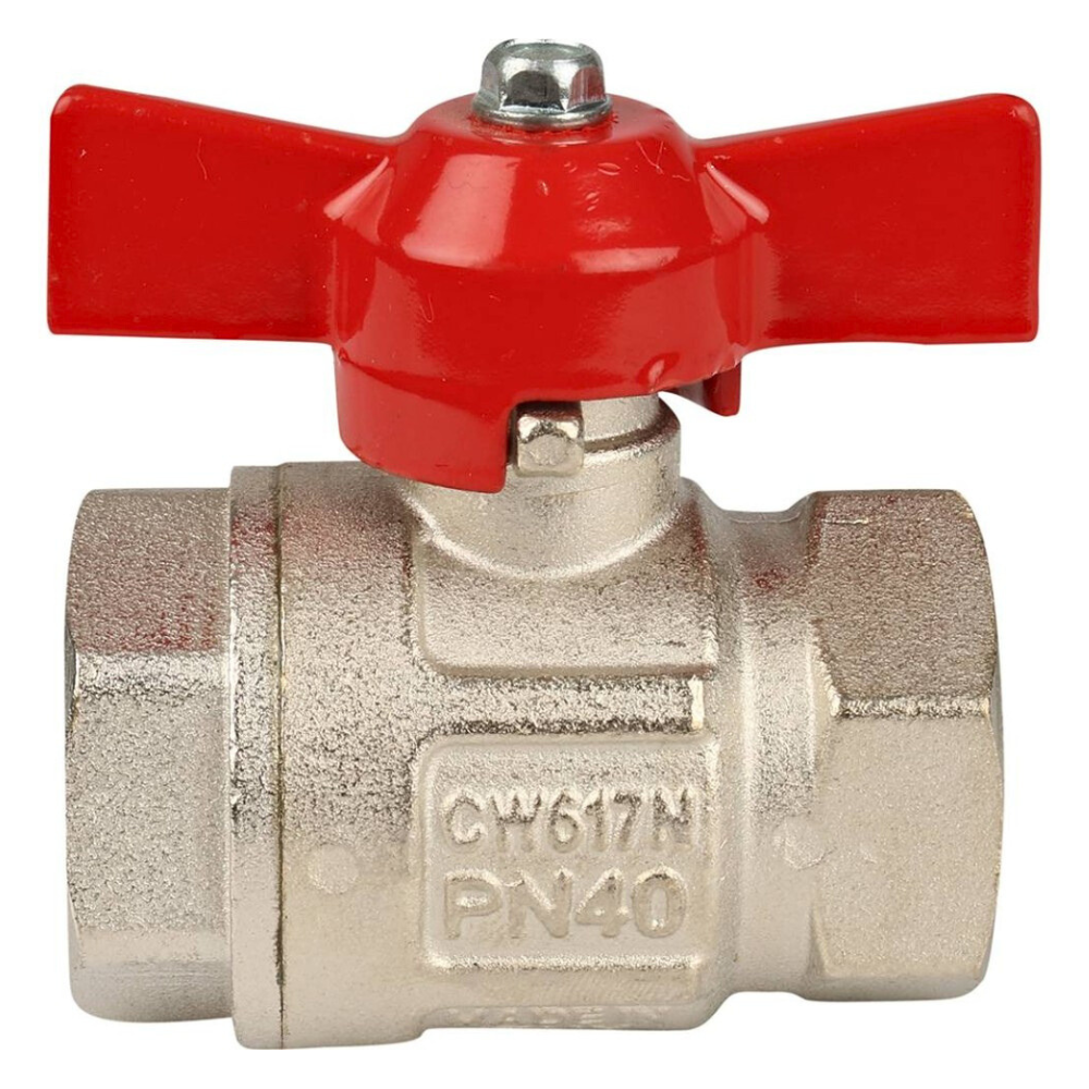 Кран шаровый VIENNA 118, 3/4" ВР-ВР стандартный проход, ручка бабочка / Itap фото на multiBOX