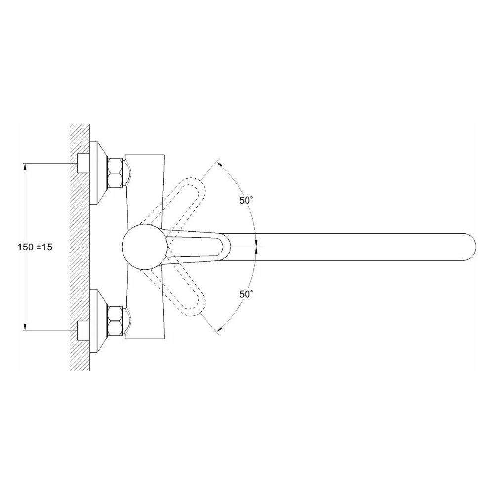 Смеситель для ванны D35-A, серия 400 (EC0406) / Econoce фото на multiBOX