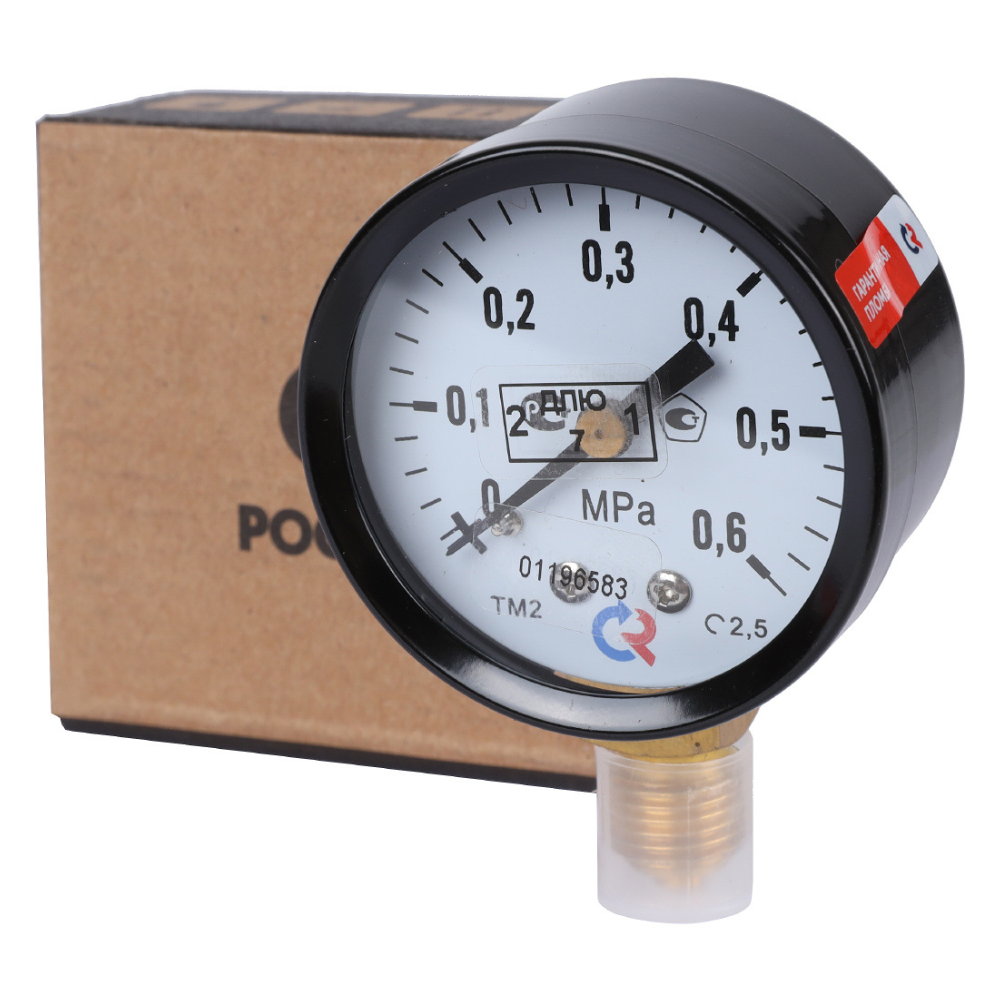 Манометр радиальный ТМ-210Р.00 50 мм G1/4", 0...0.6 MPa, кт 2.5 / Росма фото на multiBOX