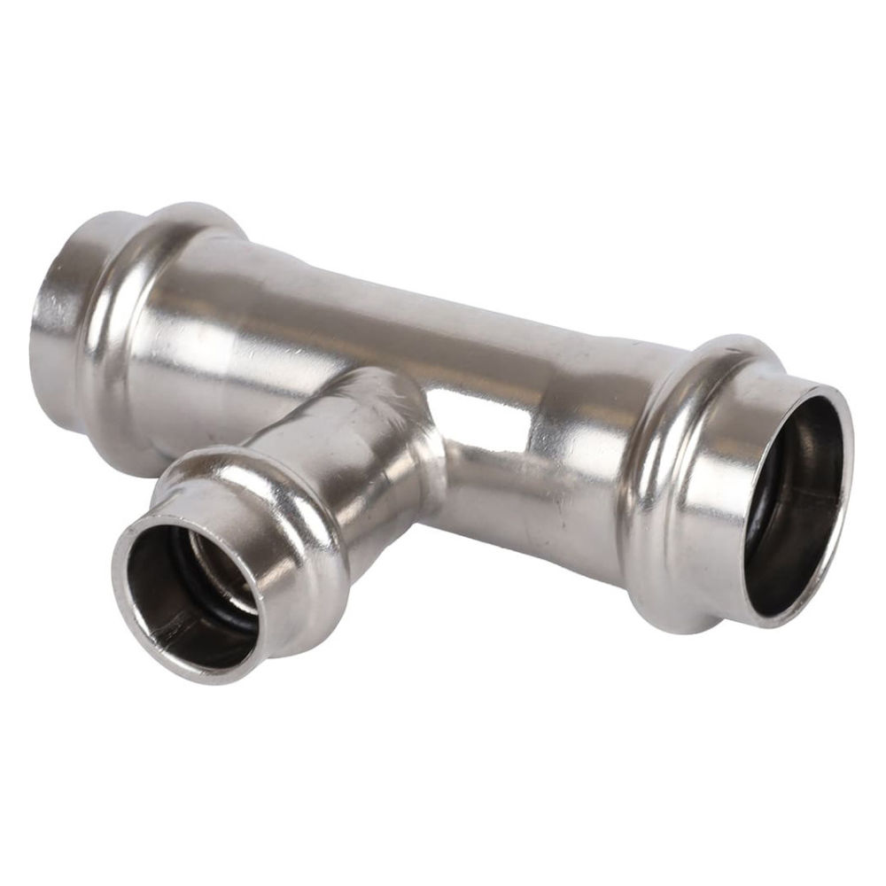 Тройник переходной ВПр 22х18х22 из нерж. стали прессовой / Rommer фото на multiBOX