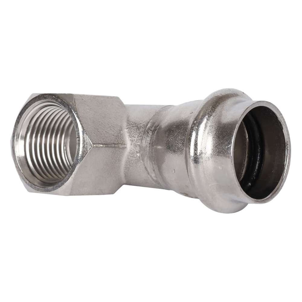 Угольник-переходник ВПр-ВР 22х1/2" из нерж. стали прессовой / Rommer фото на multiBOX