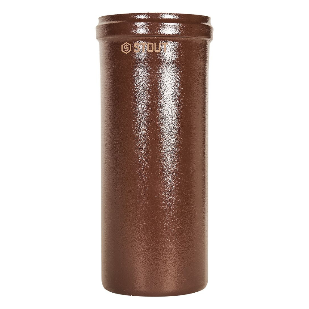 Удлинитель D60/100 п-м L250 мм, коричневый, конденсационный / Stout фото на multiBOX
