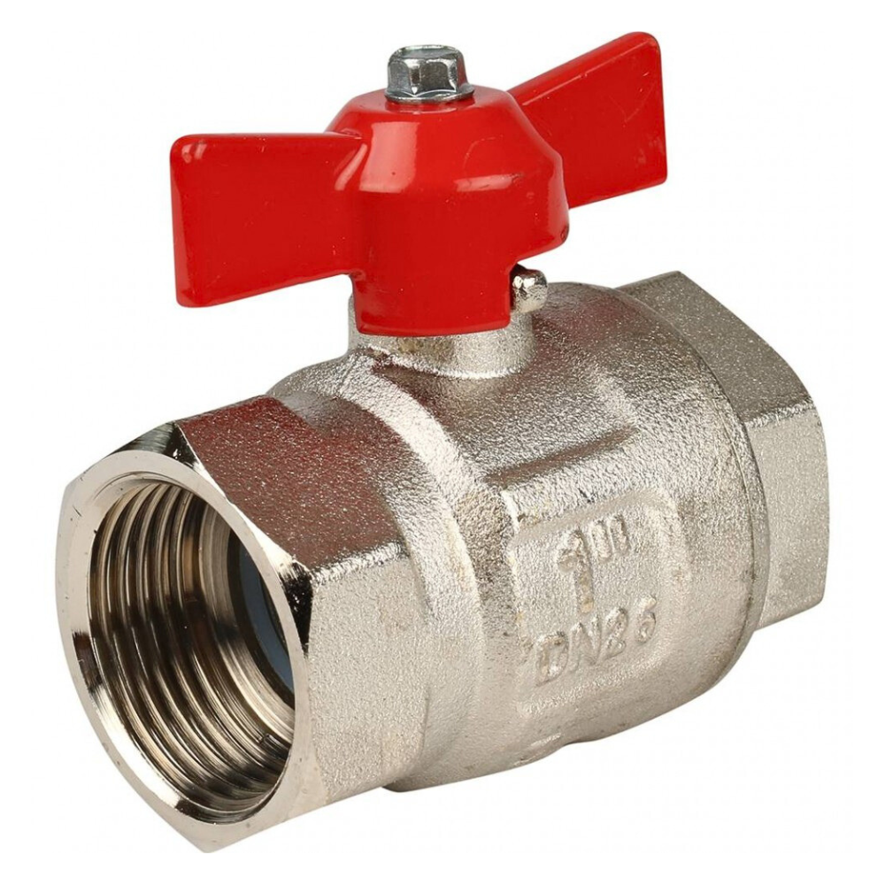 Кран шаровый VIENNA 118, 1" ВР-ВР стандартный проход, ручка бабочка / Itap фото на multiBOX