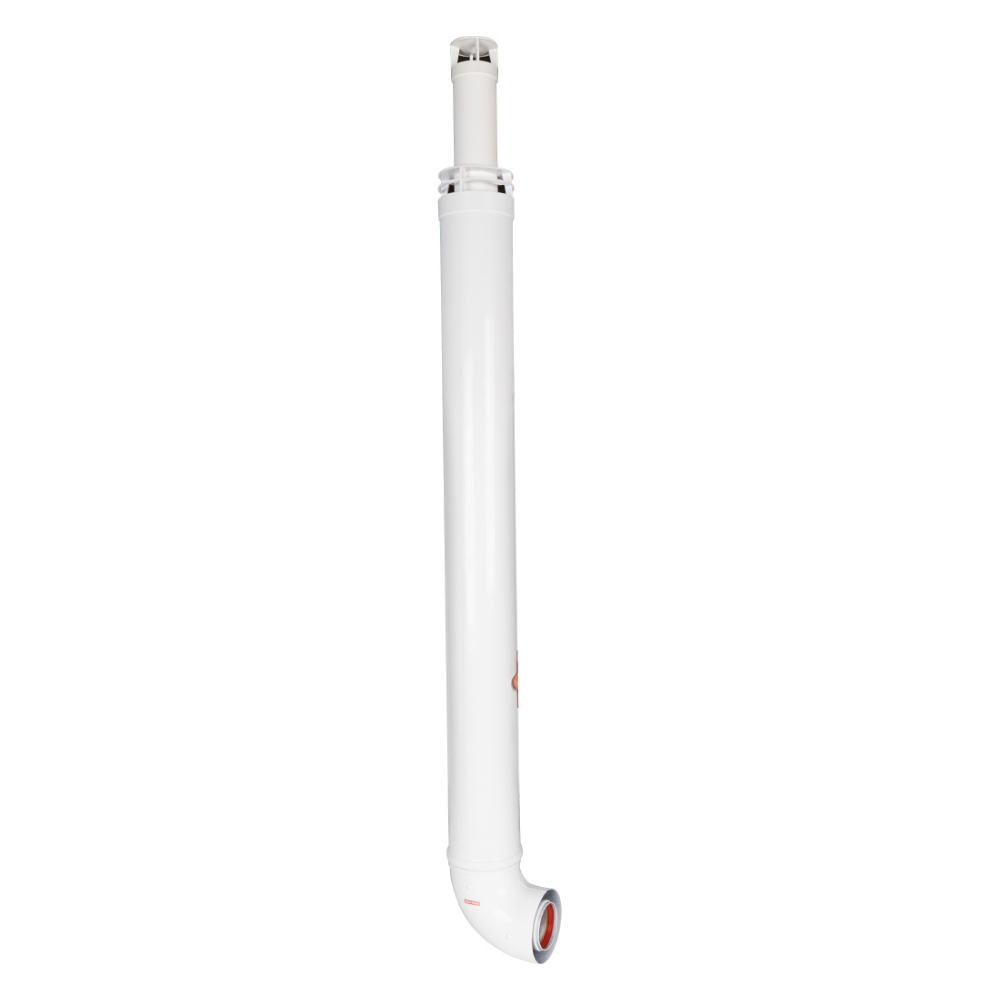Комплект дымохода АНТИЛЁД D60/100 L1220 мм (для котлов Bosch, Buderus, Navien S/C/E, Baxi ECO Nova/Classic, Baltur, Fondital) фланец в комплекте, традиционный / Rommer фото на multiBOX