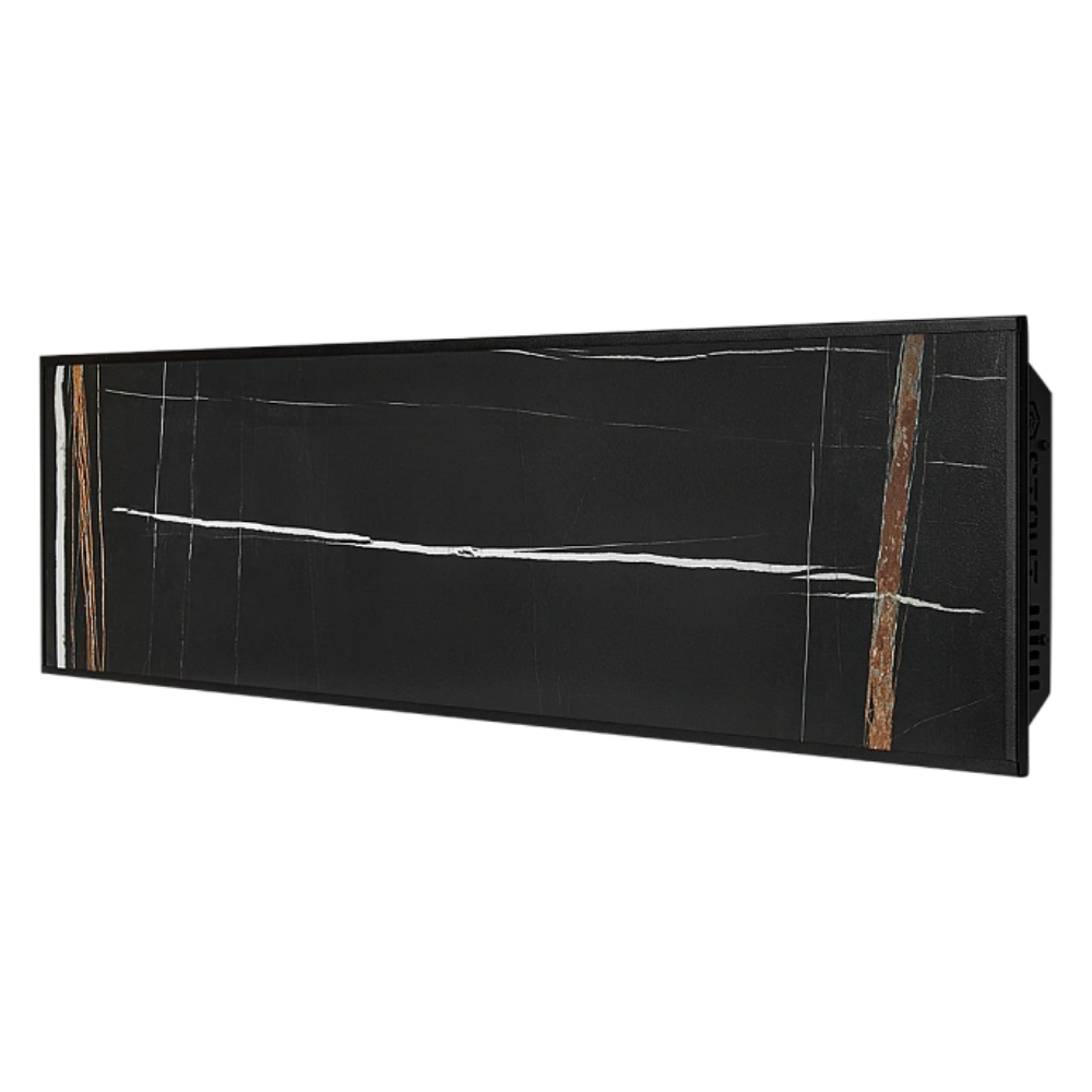 Отопительная панель BLACK STONE SCT 120х30 черный гранит / черный корпус / Stout фото на multiBOX