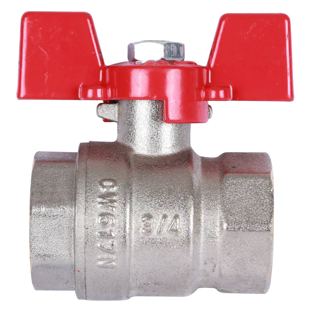 Кран шаровой 3/4" ВР-ВР, ручка бабочка / Rommer фото на multiBOX