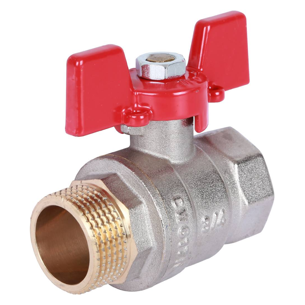 Кран шаровой 3/4" ВР-НР, ручка бабочка / Rommer фото на multiBOX