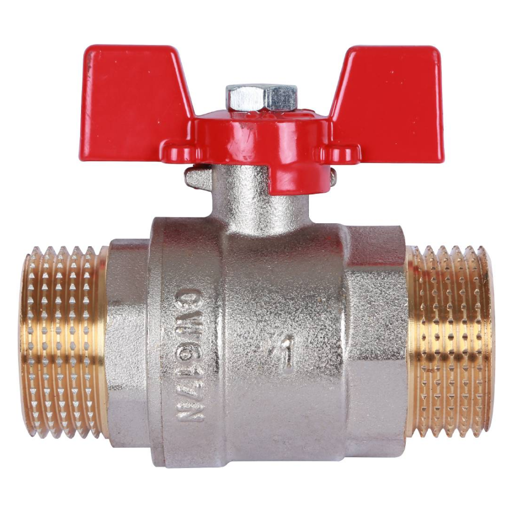 Кран шаровой 1" НР-НР, ручка бабочка / Rommer фото на multiBOX