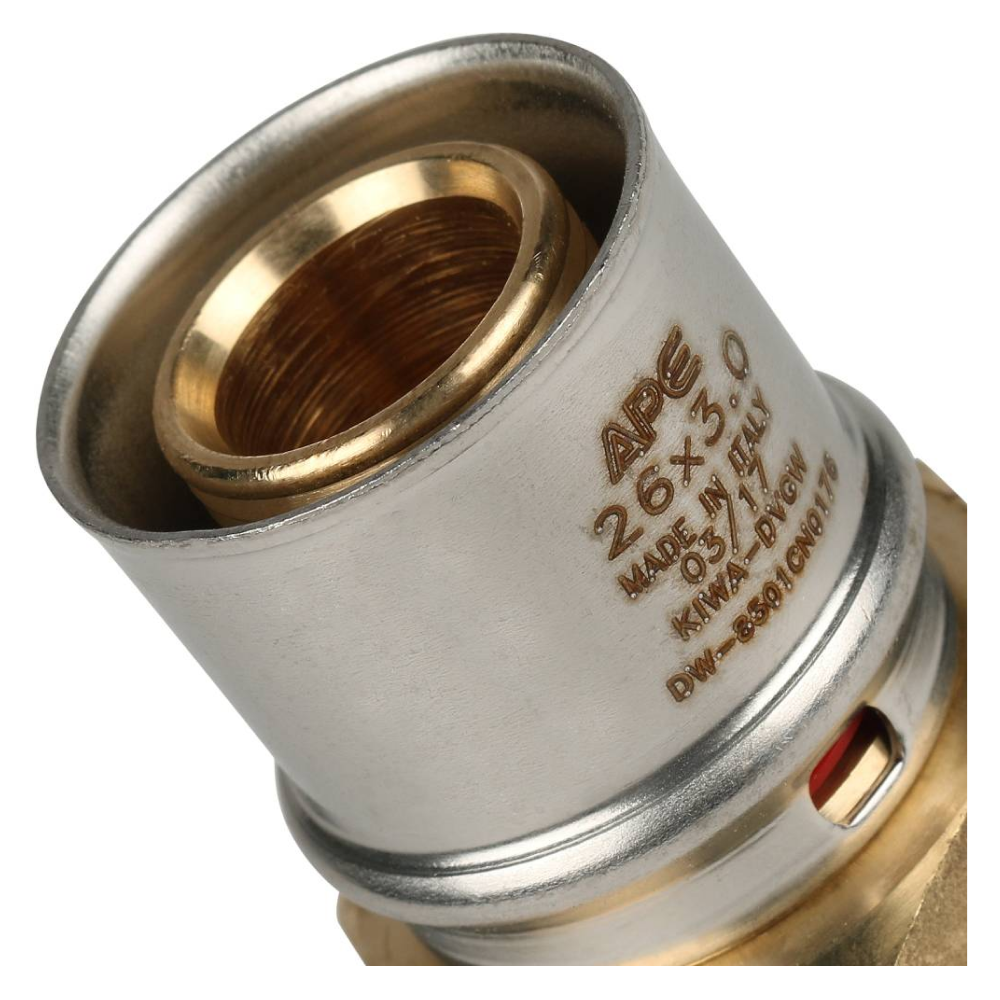 Переходник с наруж. резьбой 1"х26 для металлопластиковых труб прессовой / Stout фото на multiBOX