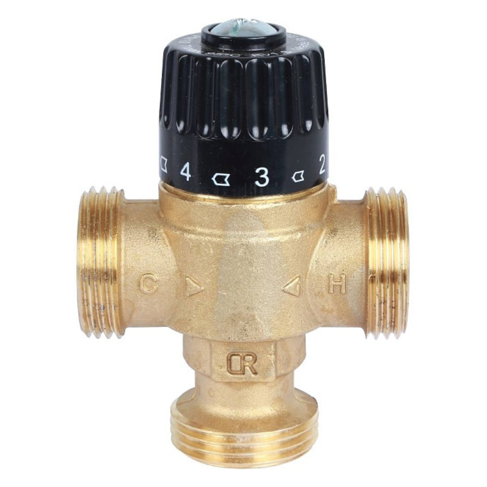 Термостатический смесительный клапан 1" НР, 30-65°С, KVs 1.8 / Stout фото на multiBOX