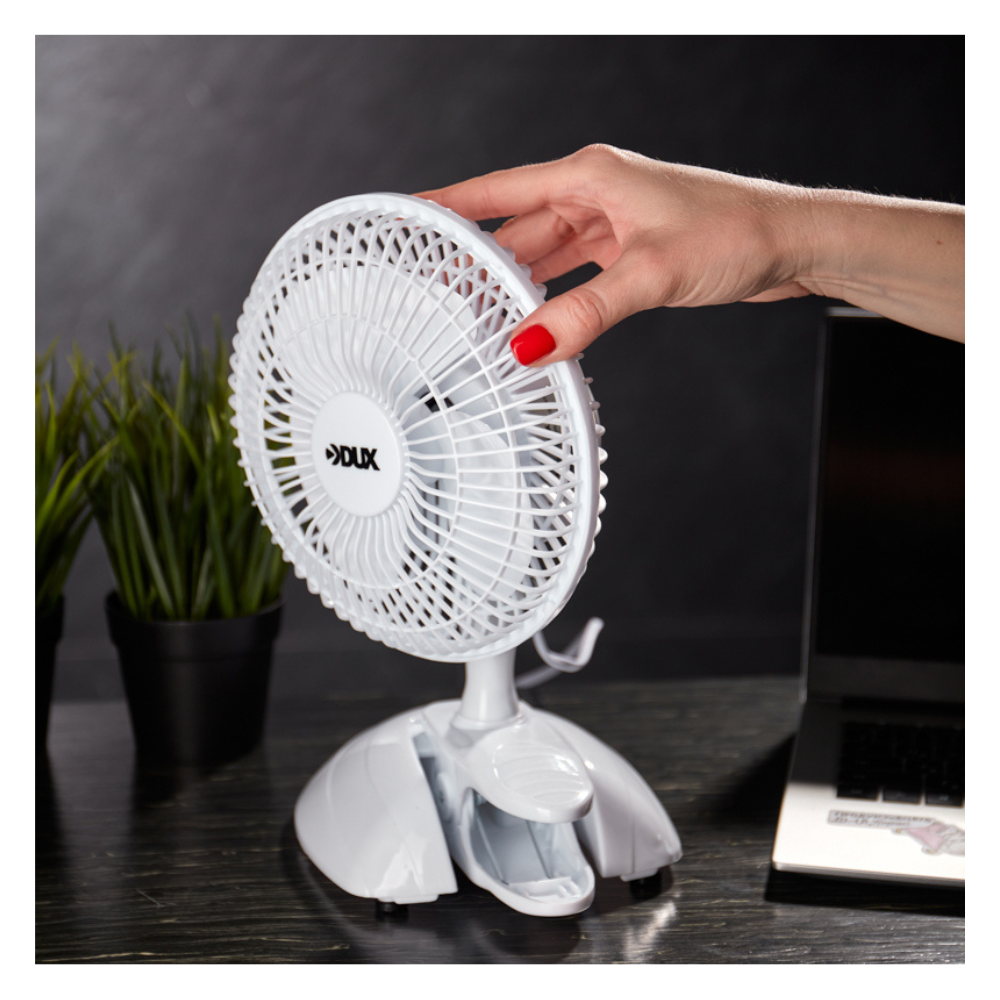 Вентилятор настольный DX-614 15 Вт, 220V, белый / DUX фото на multiBOX