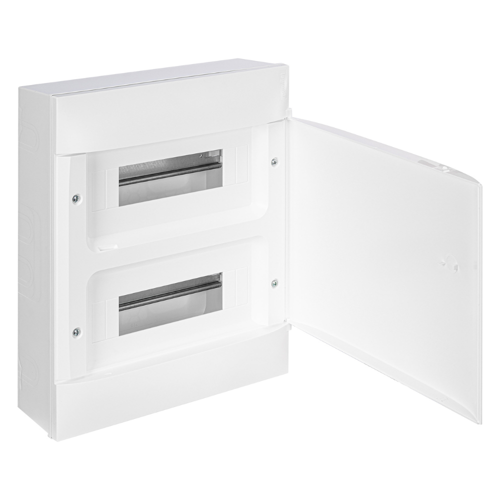 Щиток накладной PRACTIBOX S 24M / 2x12, белая дверь, N+PE, IP40 / Legrand фото на multiBOX