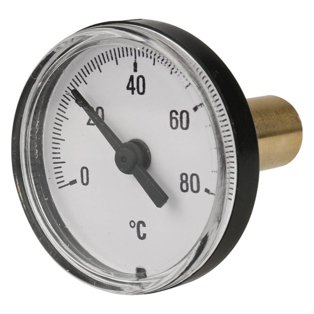 Термометр осевой 493, 40 мм, 0...80°С с погружной гильзой 3/8"x40 мм / Itap фото на multiBOX