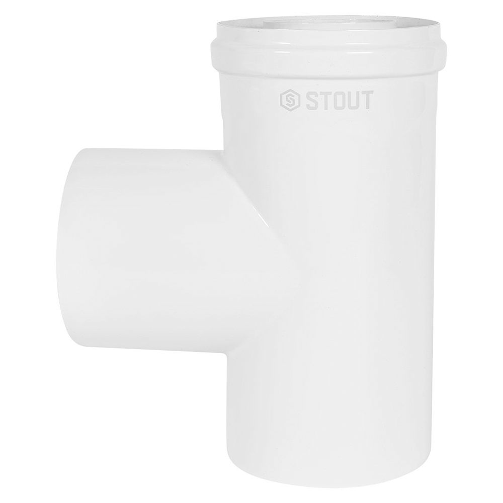 Ревизионный элемент Т-образный D60/100 п-м с заглушкой, традиционный / Stout фото на multiBOX