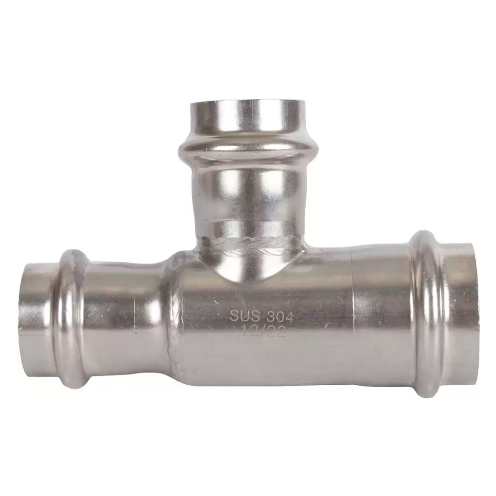 Тройник переходной ВПр 28х22х22 из нерж. стали прессовой / Rommer фото на multiBOX