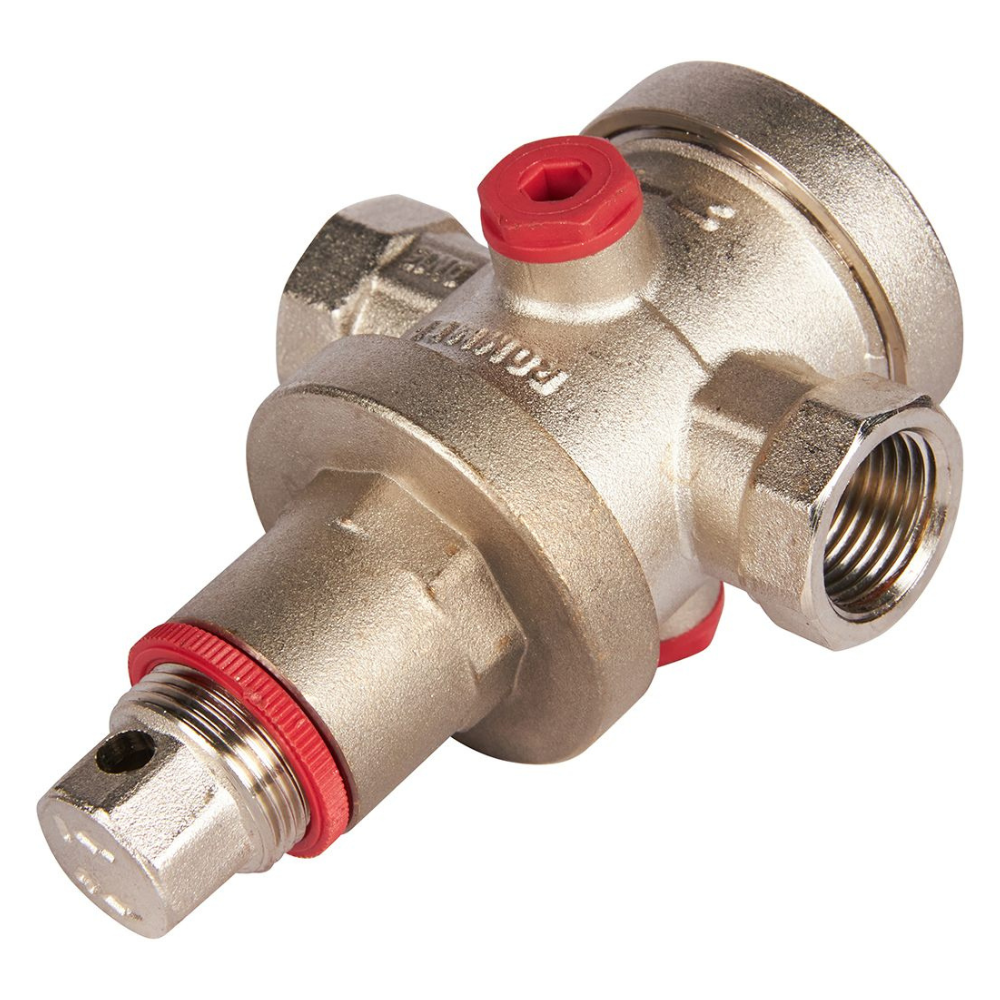 Редуктор давления 1/2" ВР-ВР с выходом под манометр PN25 / Rommer фото на multiBOX