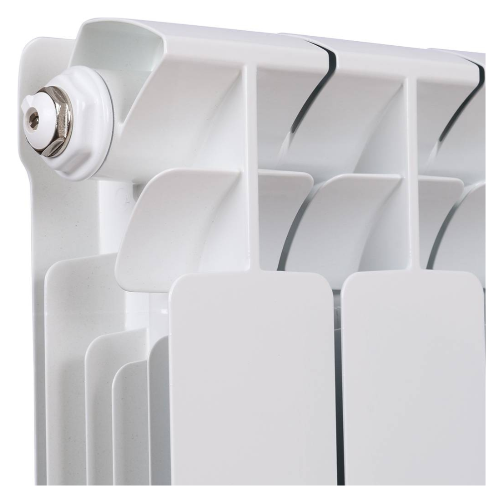 Биметаллический радиатор BASE VENTIL 500 BVR RAL9016 белый, нижнее правое подключение / Rifar фото на multiBOX