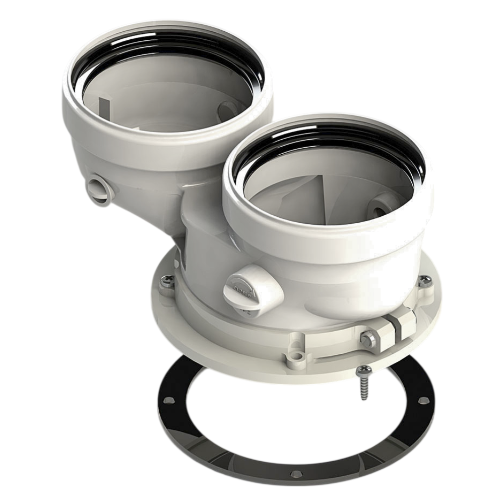 Адаптер моноблочный (G) D60/100 м-п на D80/80 для перехода на двухтрубную систему (Ferroli), конденсационный / All-Gas фото на multiBOX