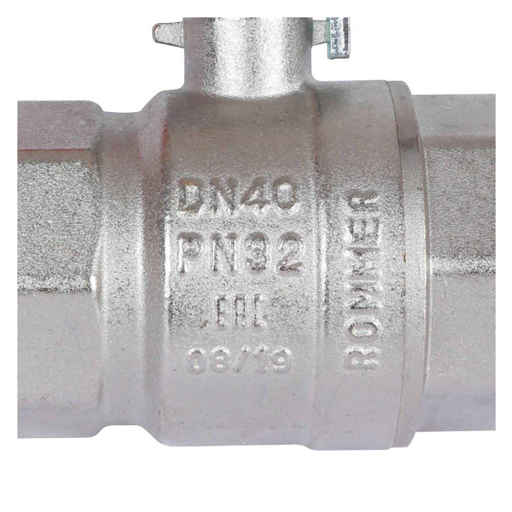 Кран шаровой 1 1/2" ВР-ВР, ручка рычаг / Rommer фото на multiBOX