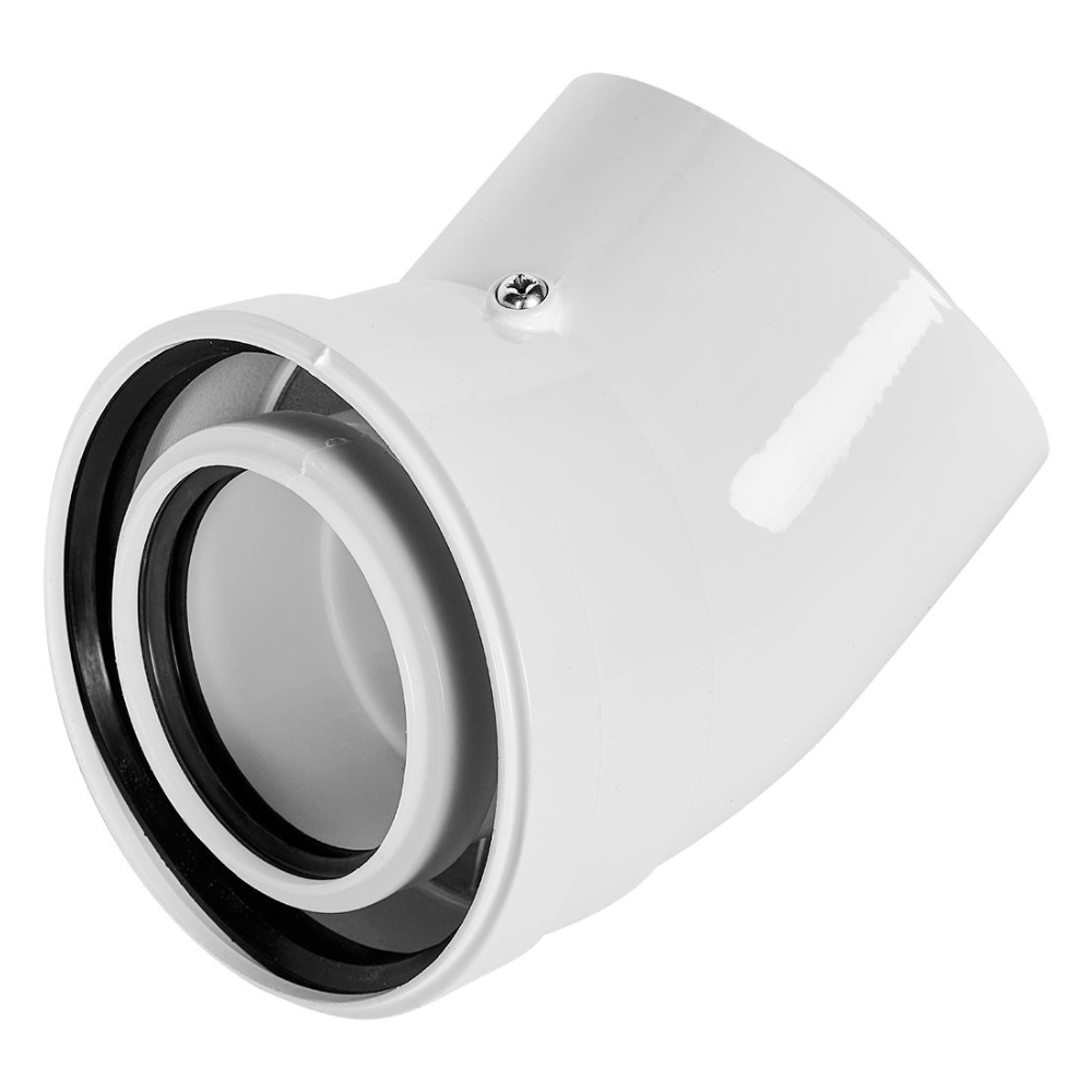 Отвод угод 45 гр. D80/125 п-м, конденсационный / Stout фото на multiBOX