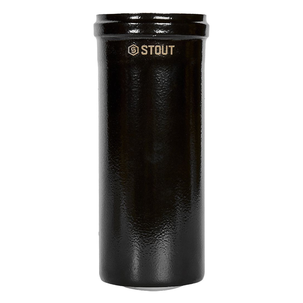 Удлинитель D60/100 п-м L250 мм, черный, конденсационный / Stout фото на multiBOX