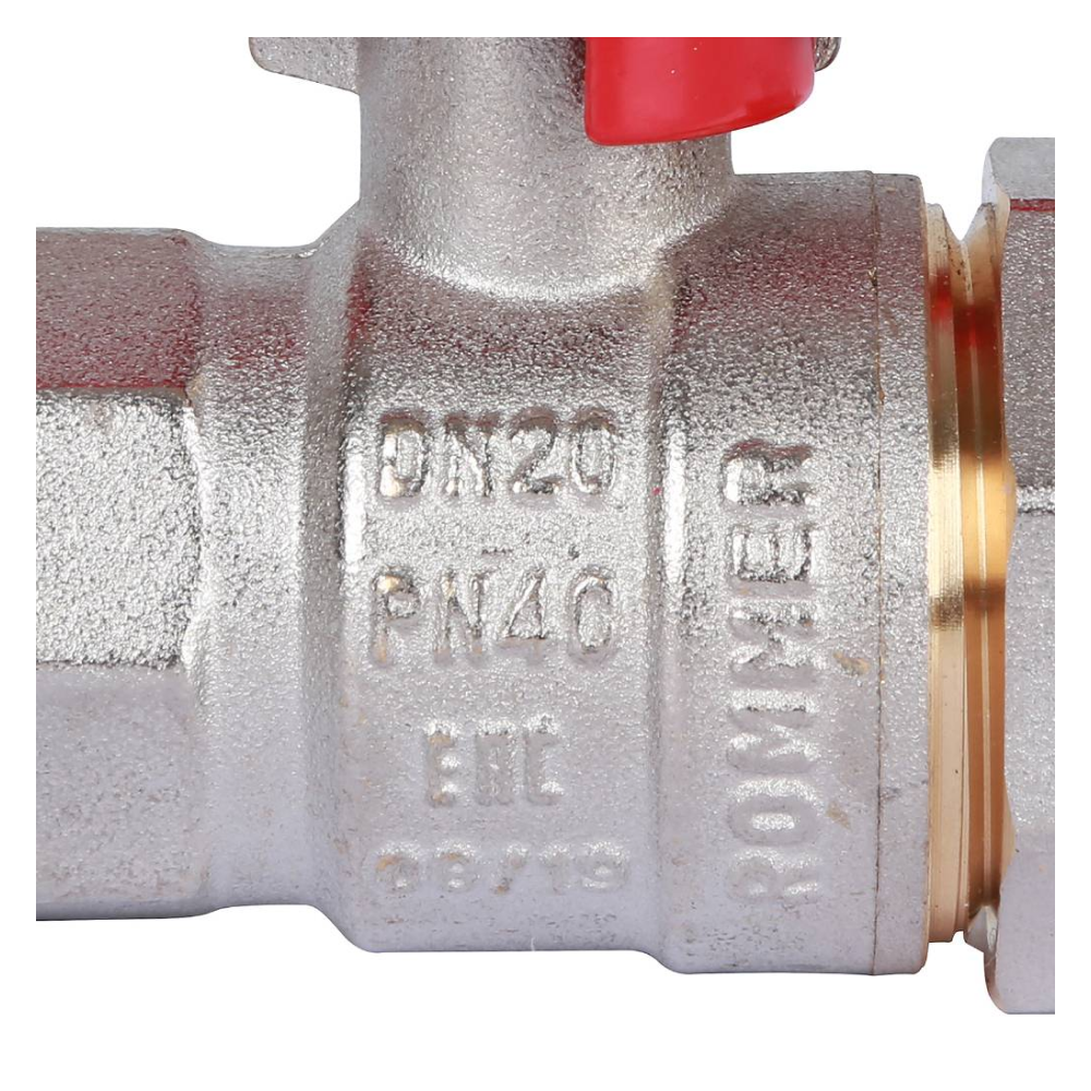 Кран шаровой с американкой 3/4" ВР-НР, ручка бабочка / Rommer фото на multiBOX