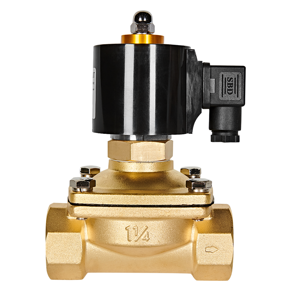 Электромагнитный клапан 1 1/4" НО, 220В, прямого действия / Stout фото на multiBOX