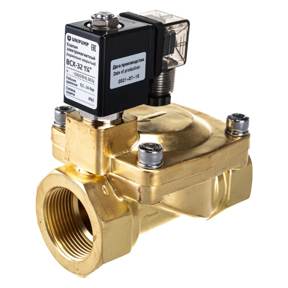 Электромагнитный клапан BCX-32 1 1/4" НЗ, 220В / Unipump фото на multiBOX