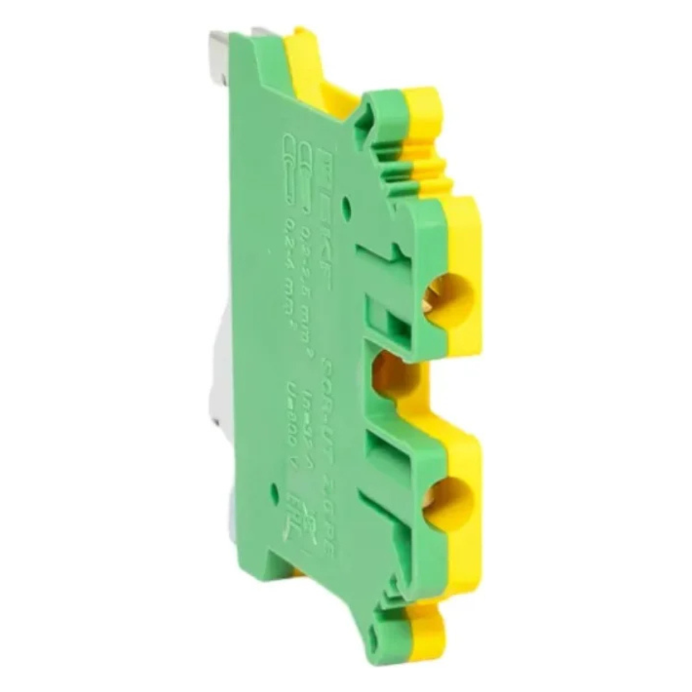 Клеммная колодка винтовая 2.5 UT земля / EKF фото на multiBOX