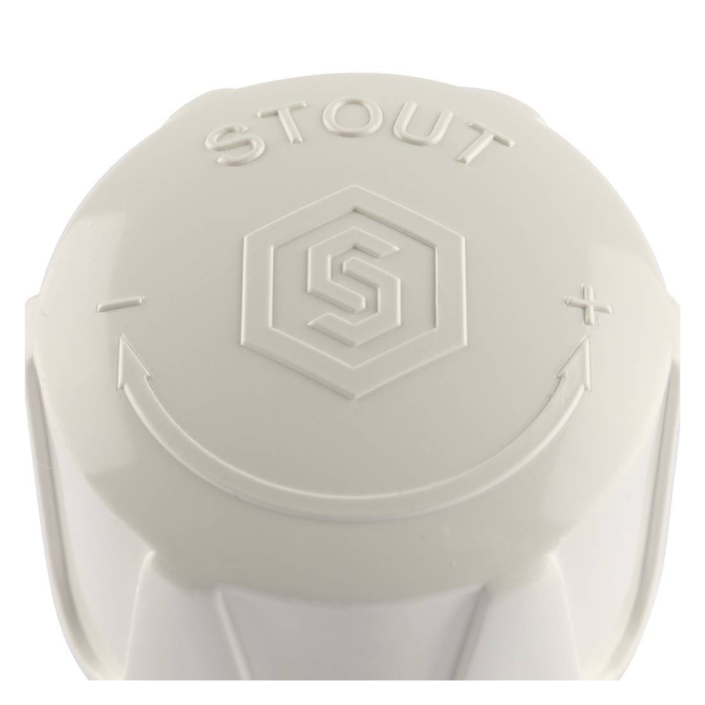 Терморегулирующий ручной клапан 1/2" для радиатора, угловой / Stout фото на multiBOX