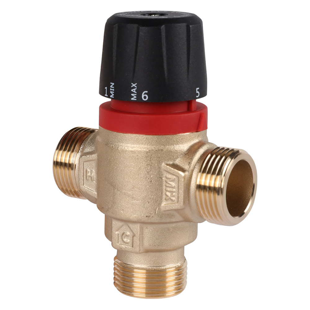 Термостатический смесительный клапан 3/4" НР, 35-60°С, KVs 1.6 (боковое смешивание) / Rommer фото на multiBOX