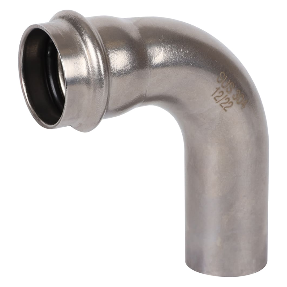 Угольник однораструбный 90° ВПр-НПр 28 из нерж. стали прессовой / Rommer фото на multiBOX