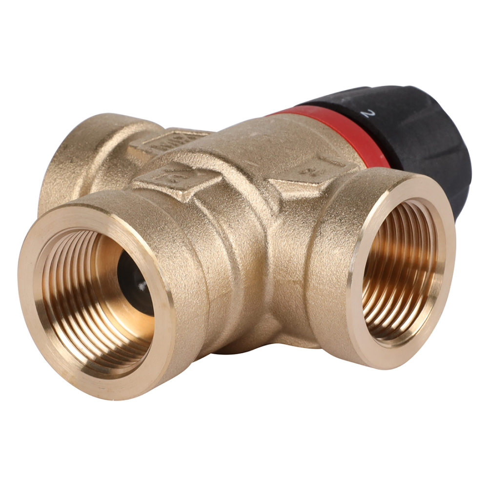 Термостатический смесительный клапан 3/4" ВР, 35-60°С, KVs 1.6 (боковое смешивание) / Rommer фото на multiBOX