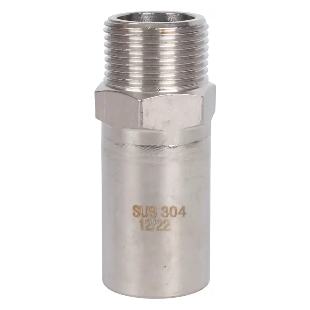 Вставка переходная НПр-НР 28х3/4" из нерж. стали прессовой / Rommer фото на multiBOX