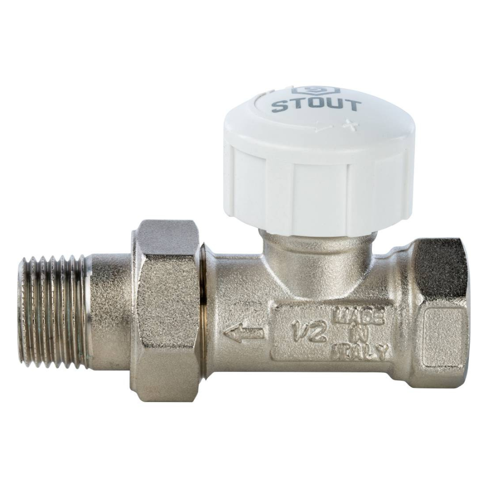 Термостатический клапан 1/2" для радиатора, прямой / Stout фото на multiBOX