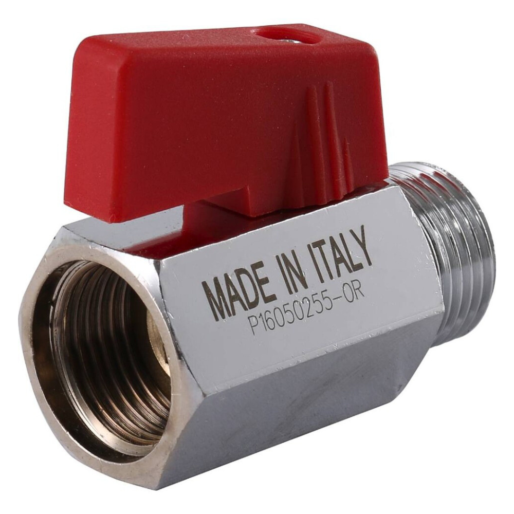 Кран шаровый MINI 126, 3/8" НР-ВР ручка флажок / Itap фото на multiBOX