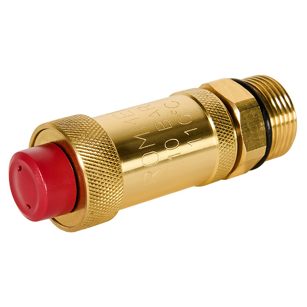 Воздухоотводчик автоматический FLEX 3/4" НР верт. выпуск , c отсечным клапаном, без покрытия / Rommer фото на multiBOX