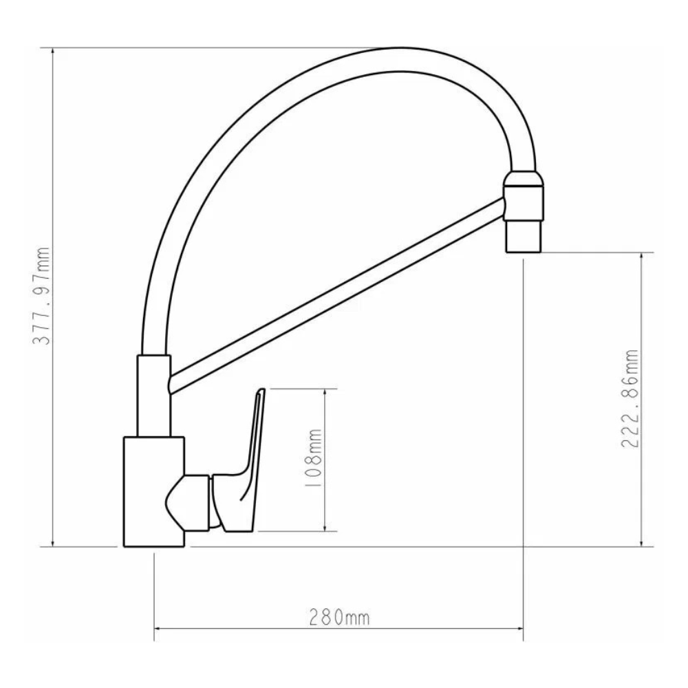 Смеситель для кухни D35-A, серия 290 белый (EC0296) / Econoce фото на multiBOX