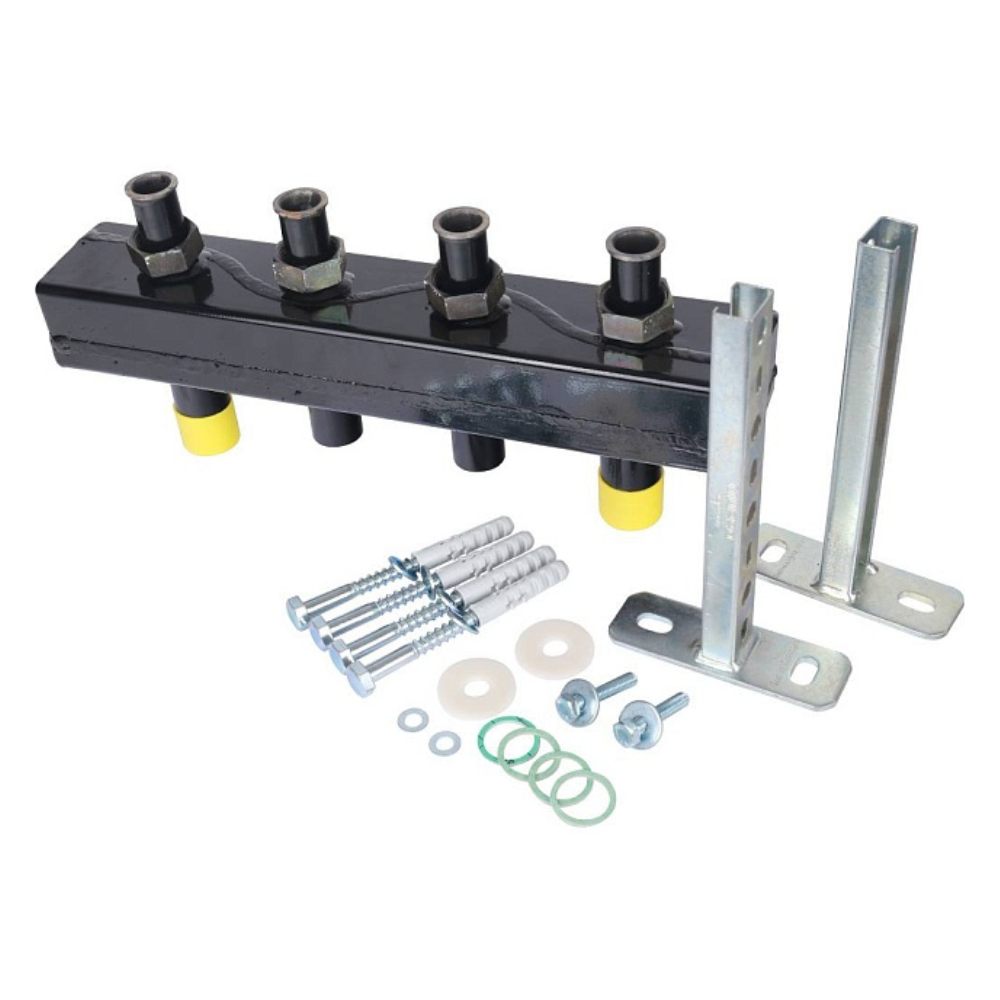 Распределительный коллектор на 2 контура DN20 с гидравлическим разделителем / Stout фото на multiBOX