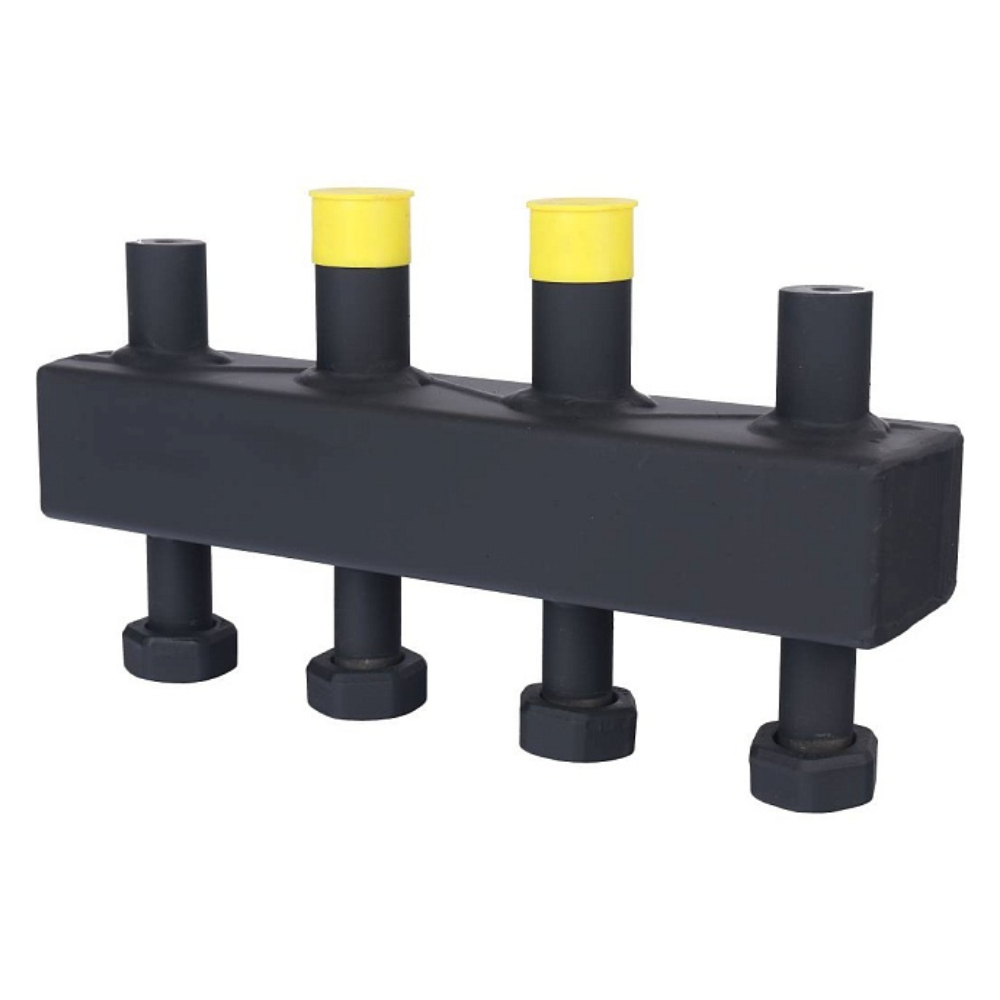 Распределительный коллектор на 2 контура DN20 в теплоизоляции / Stout фото на multiBOX